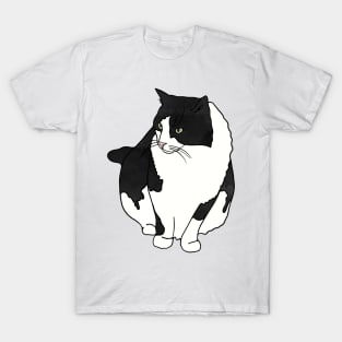 Black and White Cat T-Shirt